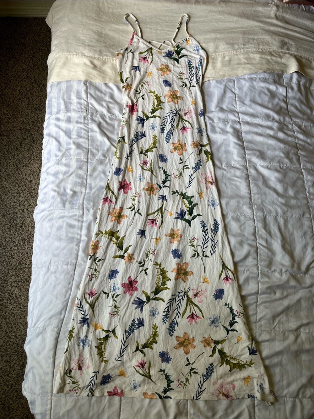 Bershka floral maxi dress